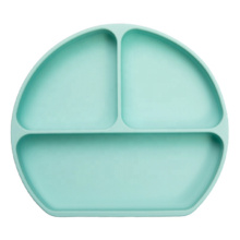 BPA Free Toddler Kids Feeding Suction Plate Silicone Baby Dinner Plates